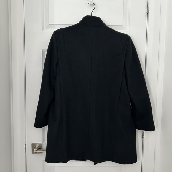 LONDON FOG - pure virgin wool winter coat black size 10 men - Picture 6 of 7